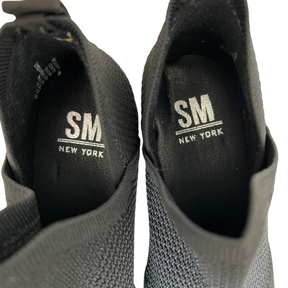SM New York NWOT Knit Black Ankle Boots Size 6.5 - Picture 9 of 10